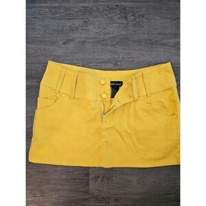 Y2k Wet Seal Yellow Skirt Size 7